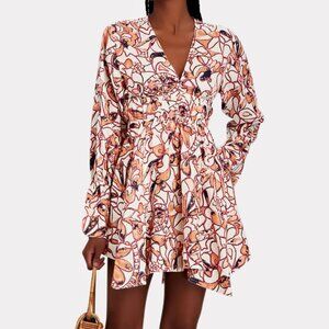 A.L.C. | Salina Linen Long Sleeve Mini Dress